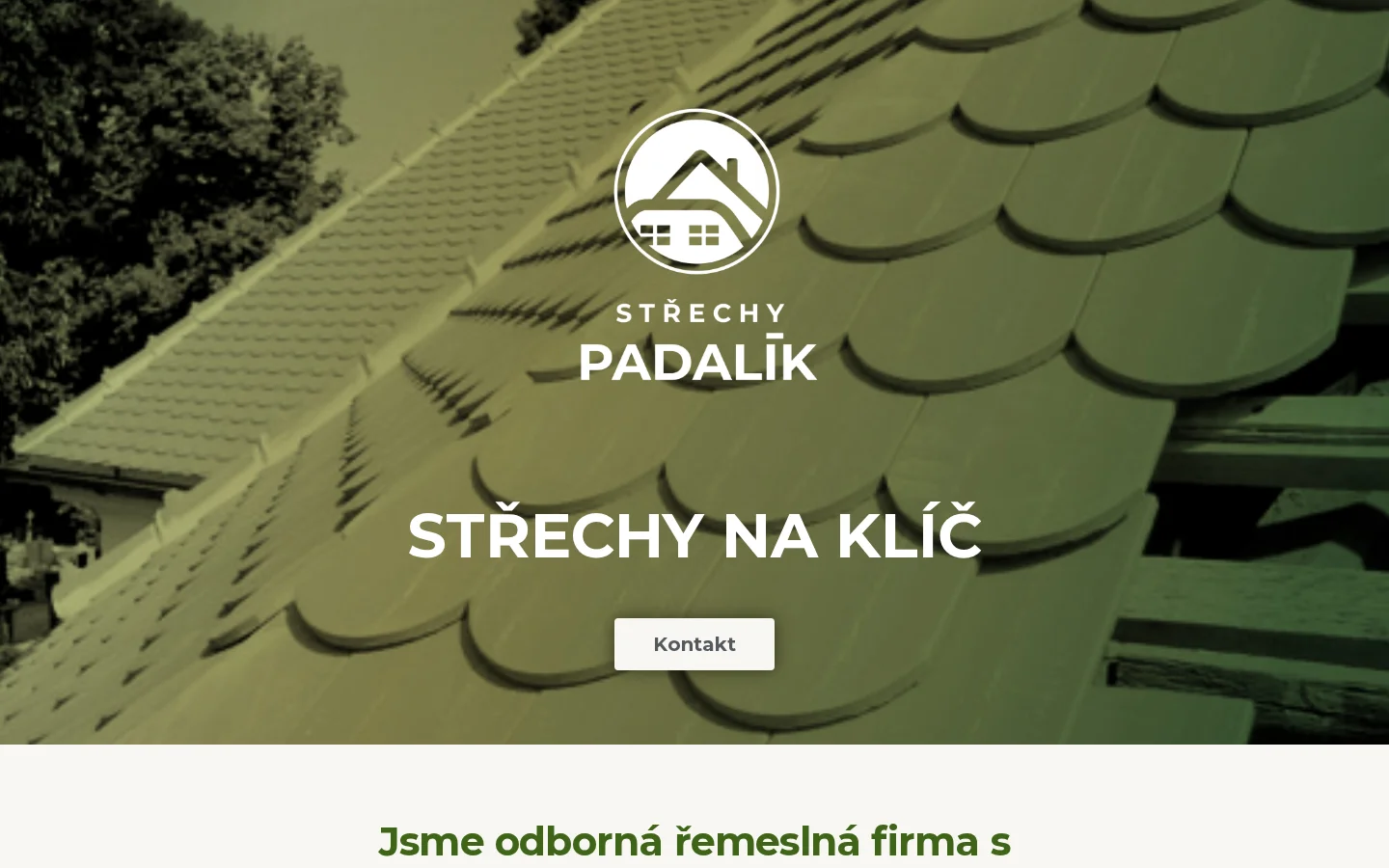 Střechy Padalík website