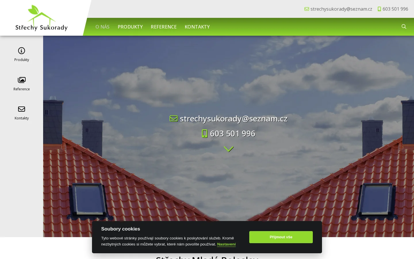 Střechy Sukorady website