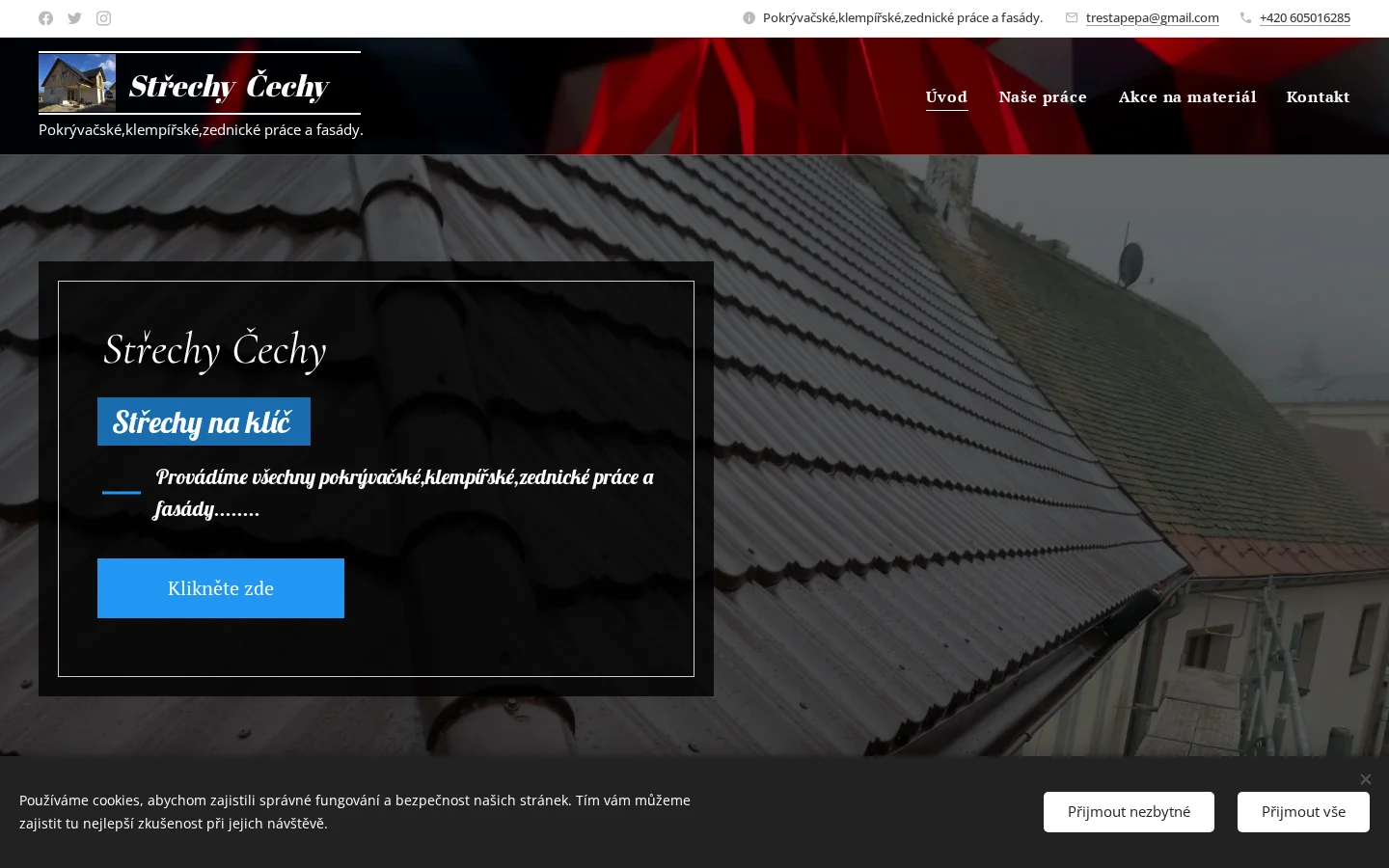 Střechy Třeštík website