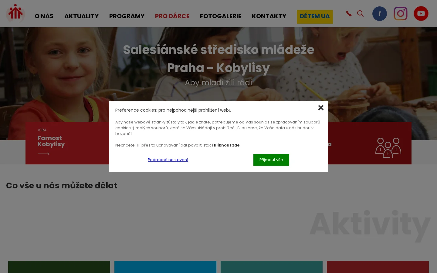 Salesiánské středisko mládeže - středisko volného času, o.p.s. website