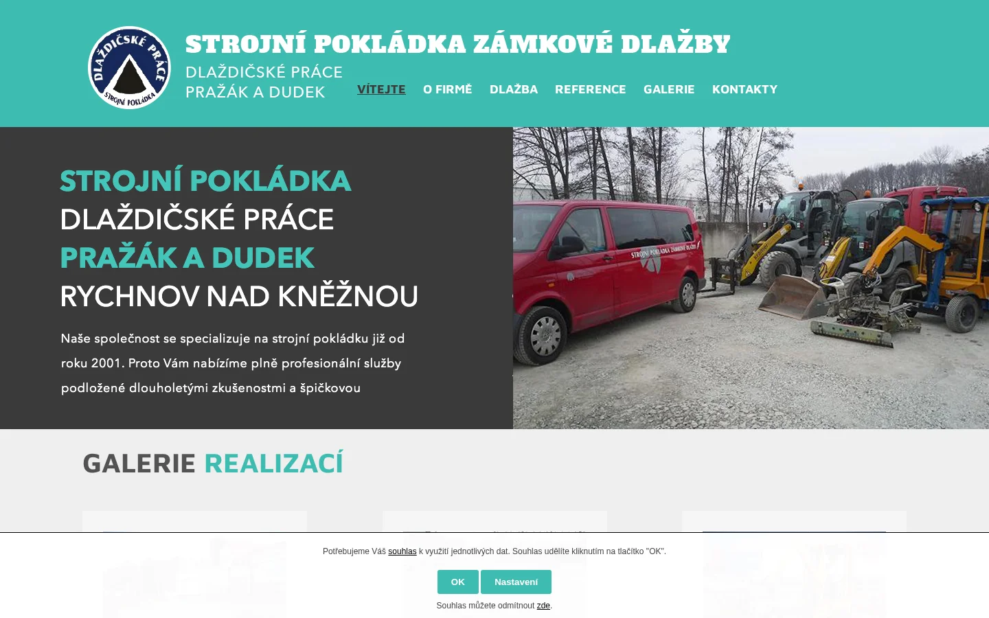 Dlaždičské práce Pražák & Dudek website