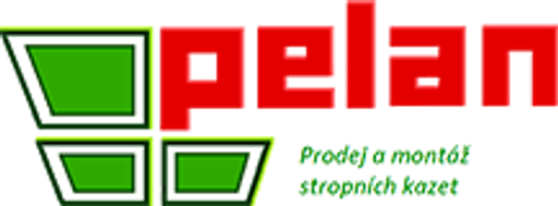 Stropní kazety PELAN logo