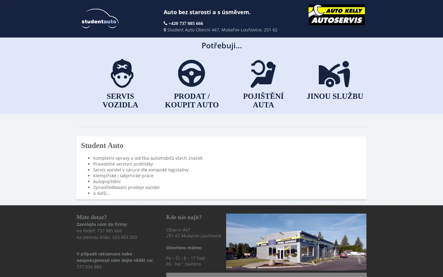 Student Auto website
