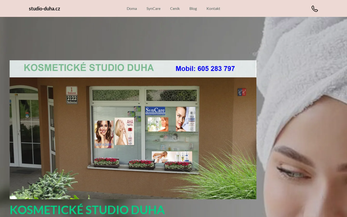 Kosmetické studio DUHA website