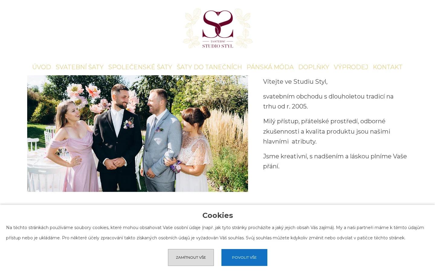 Svatební studio Styl website