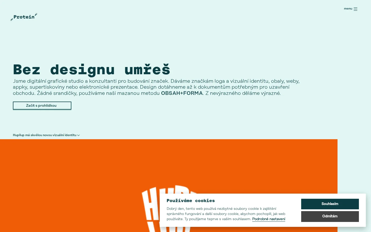 Studio Protein website
