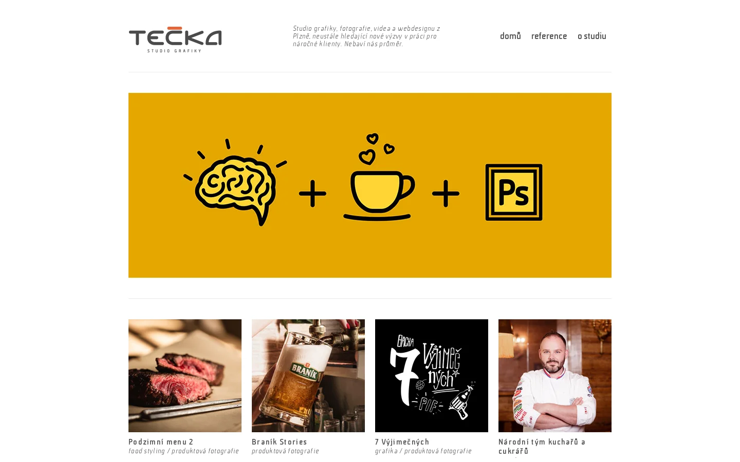 Grafické studio Tečka website