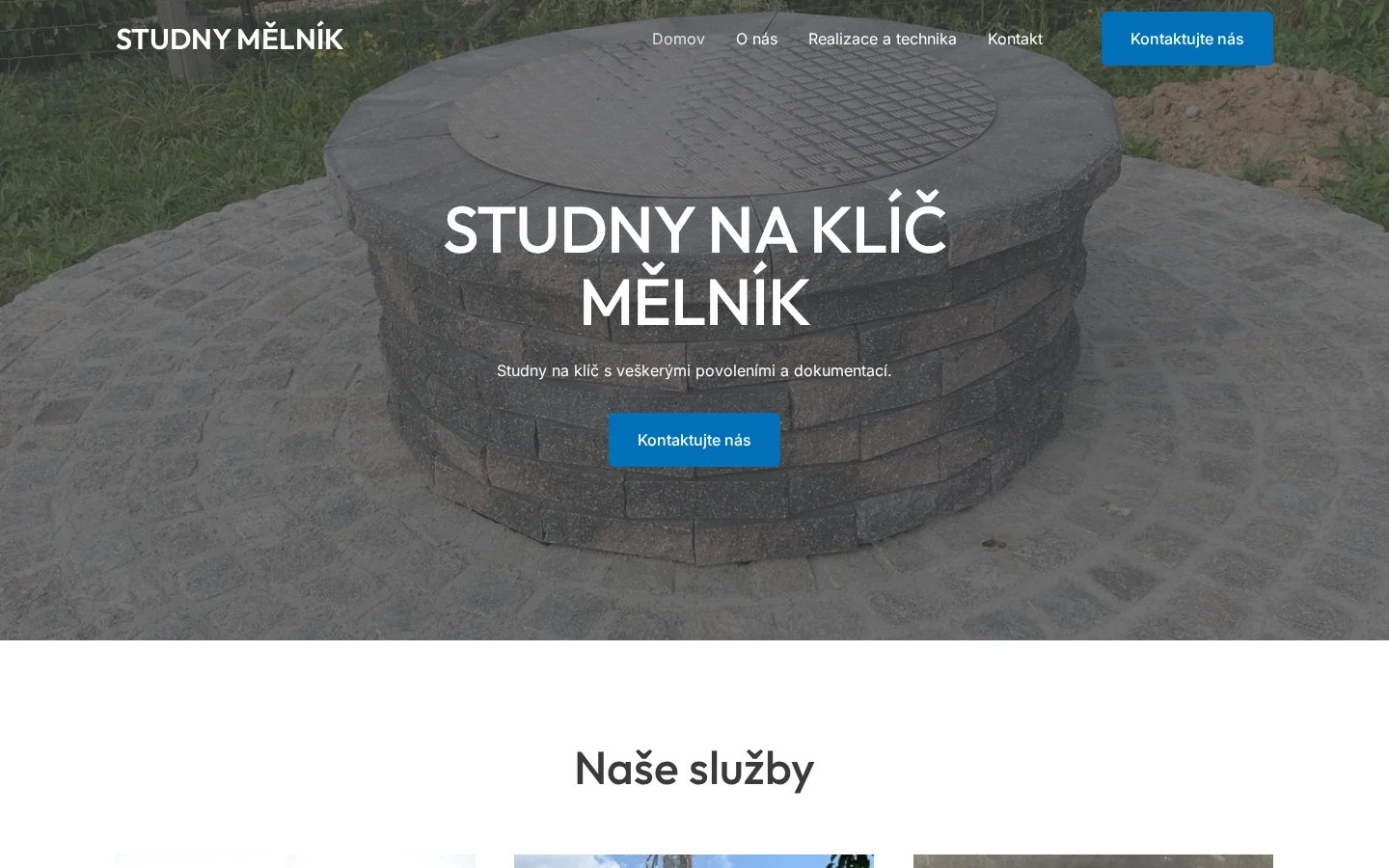 Studny Havel - SERVE spol. s.r.o. website