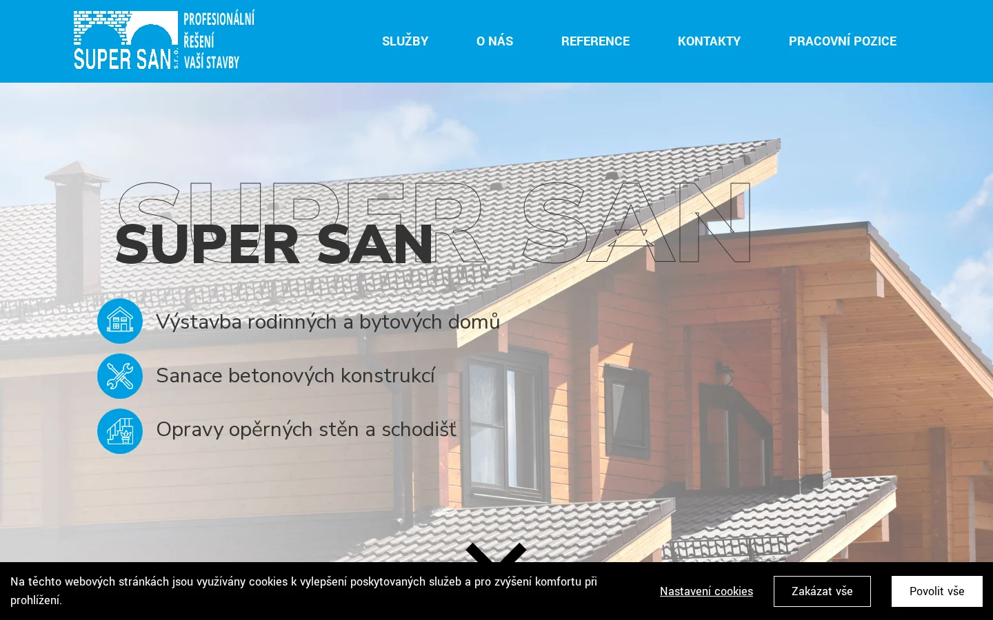 SUPER SAN, s.r.o. website