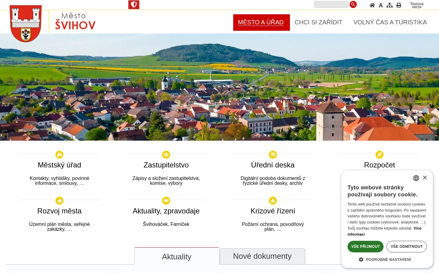 Městská knihovna Švihov website