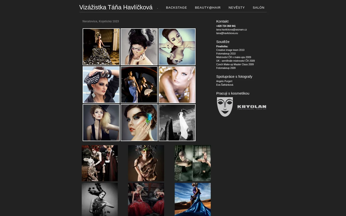 Táňa Havlíčková website