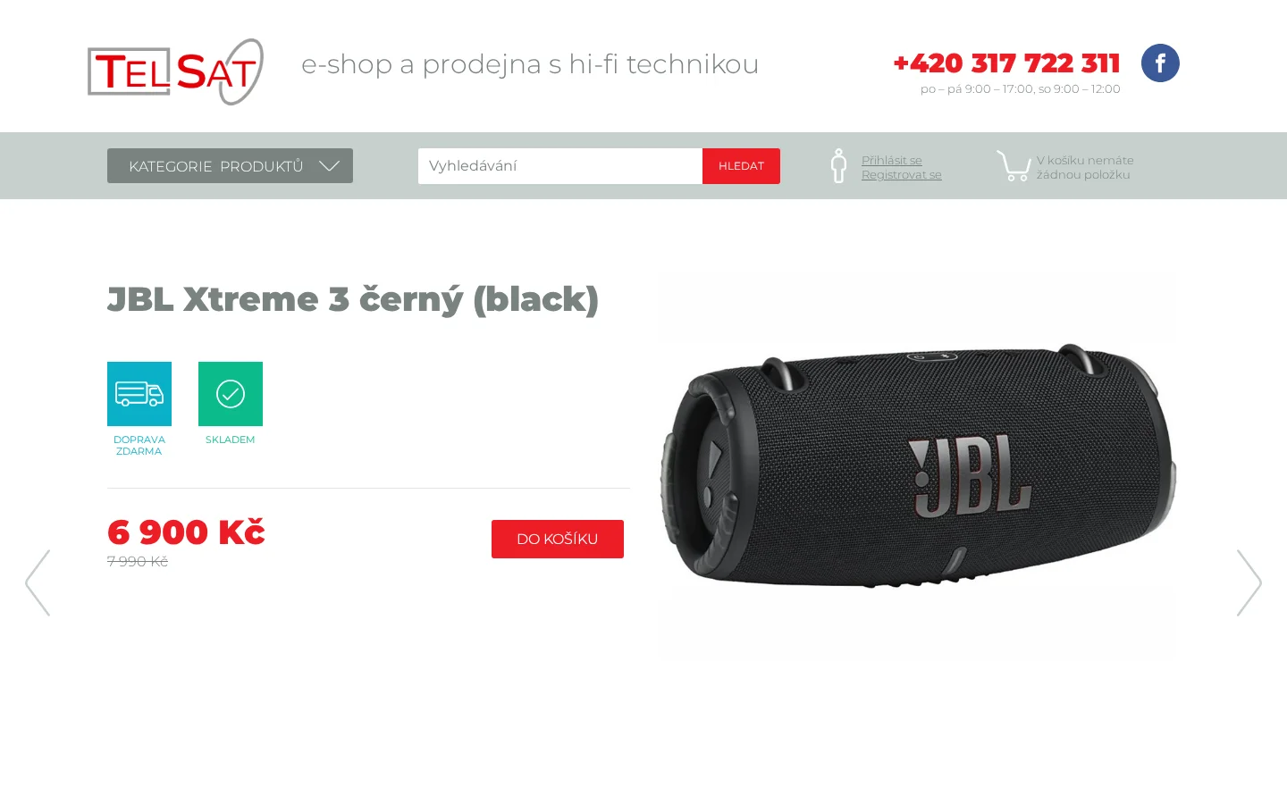 TELSAT Benešov website