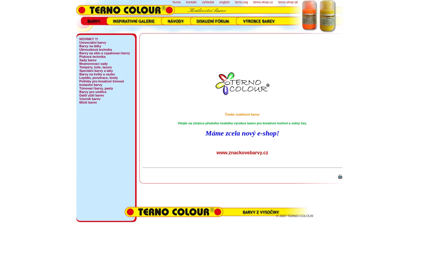 TERNO COLOUR website