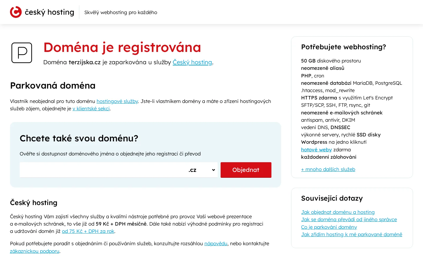 MUDr. Věra Sekyrová Terzijská website