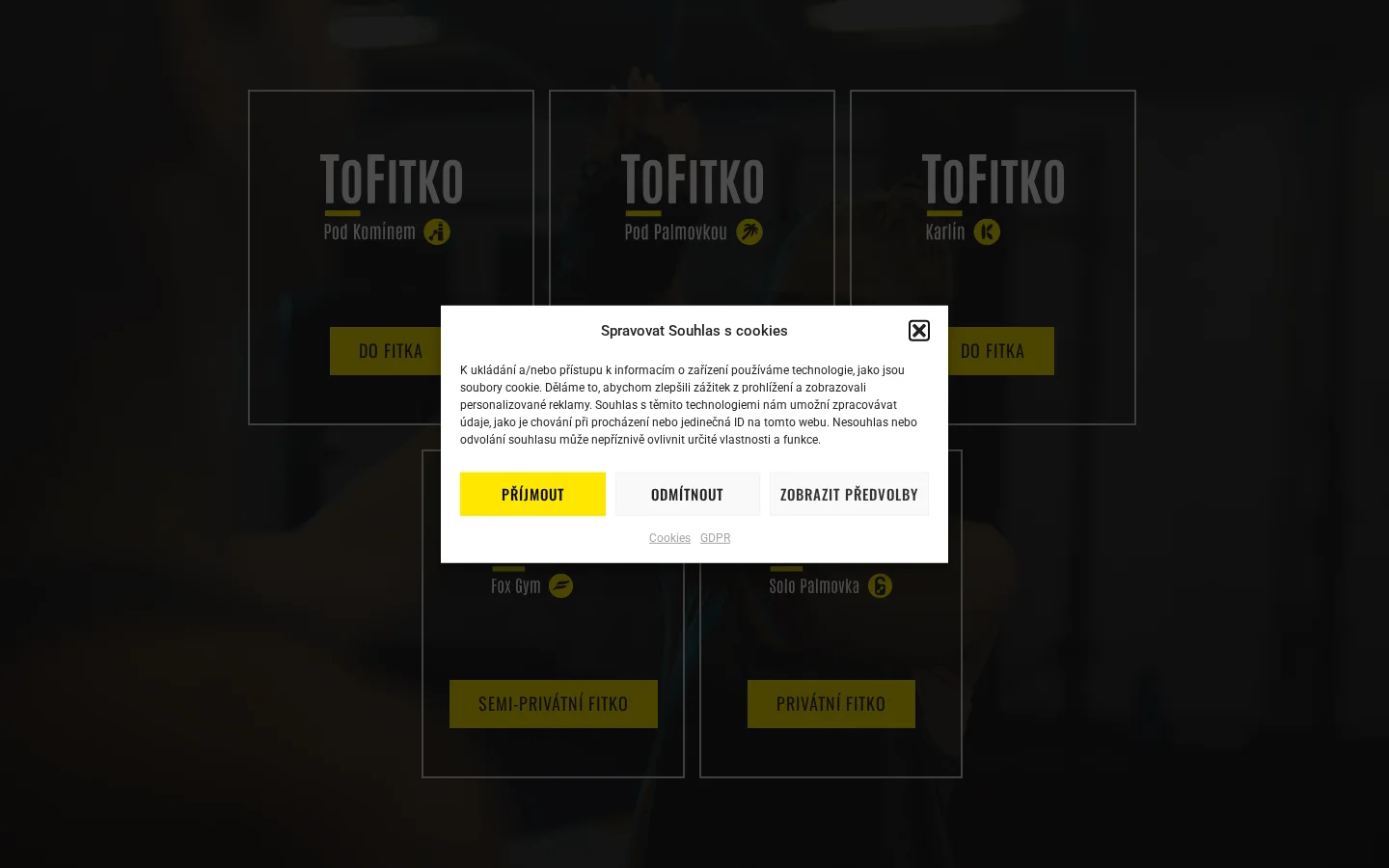 ToFitko | Pod Palmovkou website