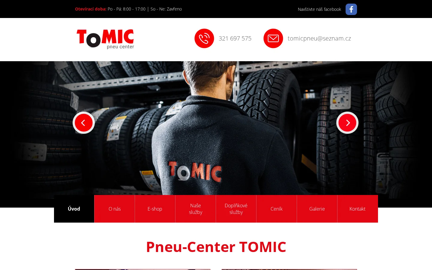 PNEU-CENTER TOMIC website