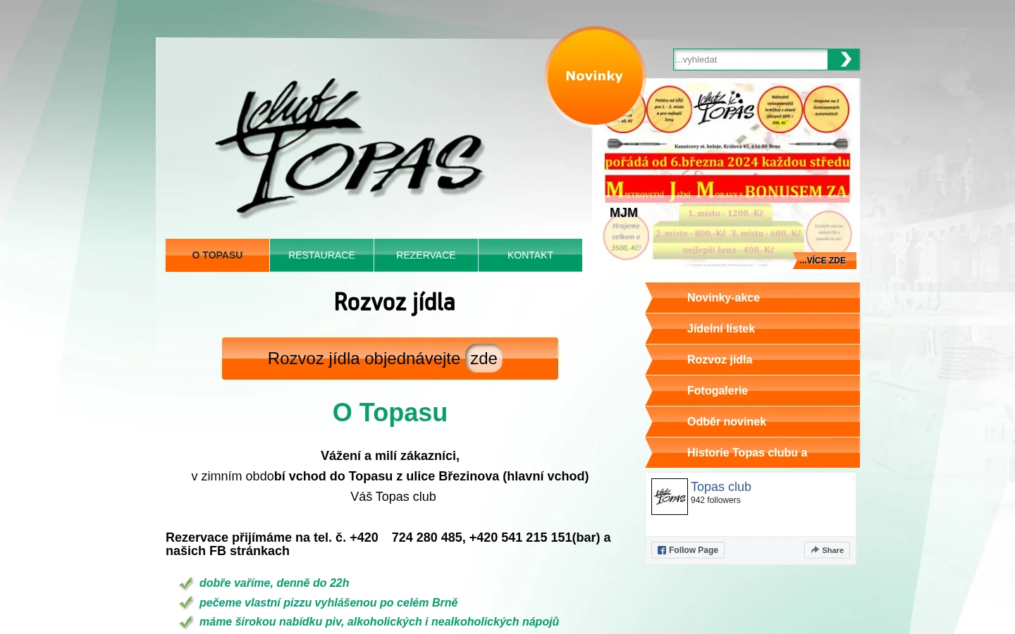 Topas club website