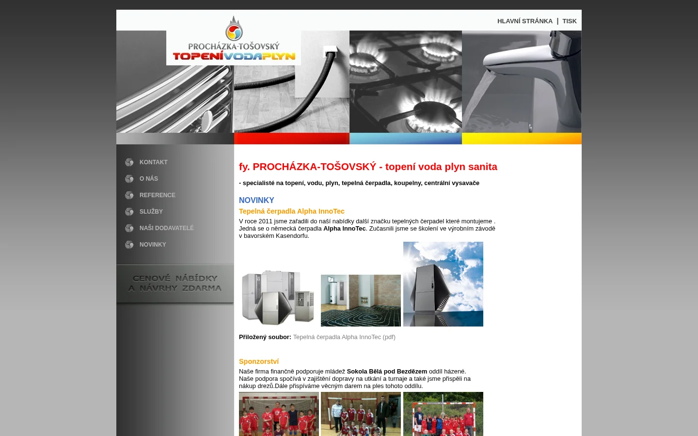 PROCHÁZKA-TOŠOVSKÝ website