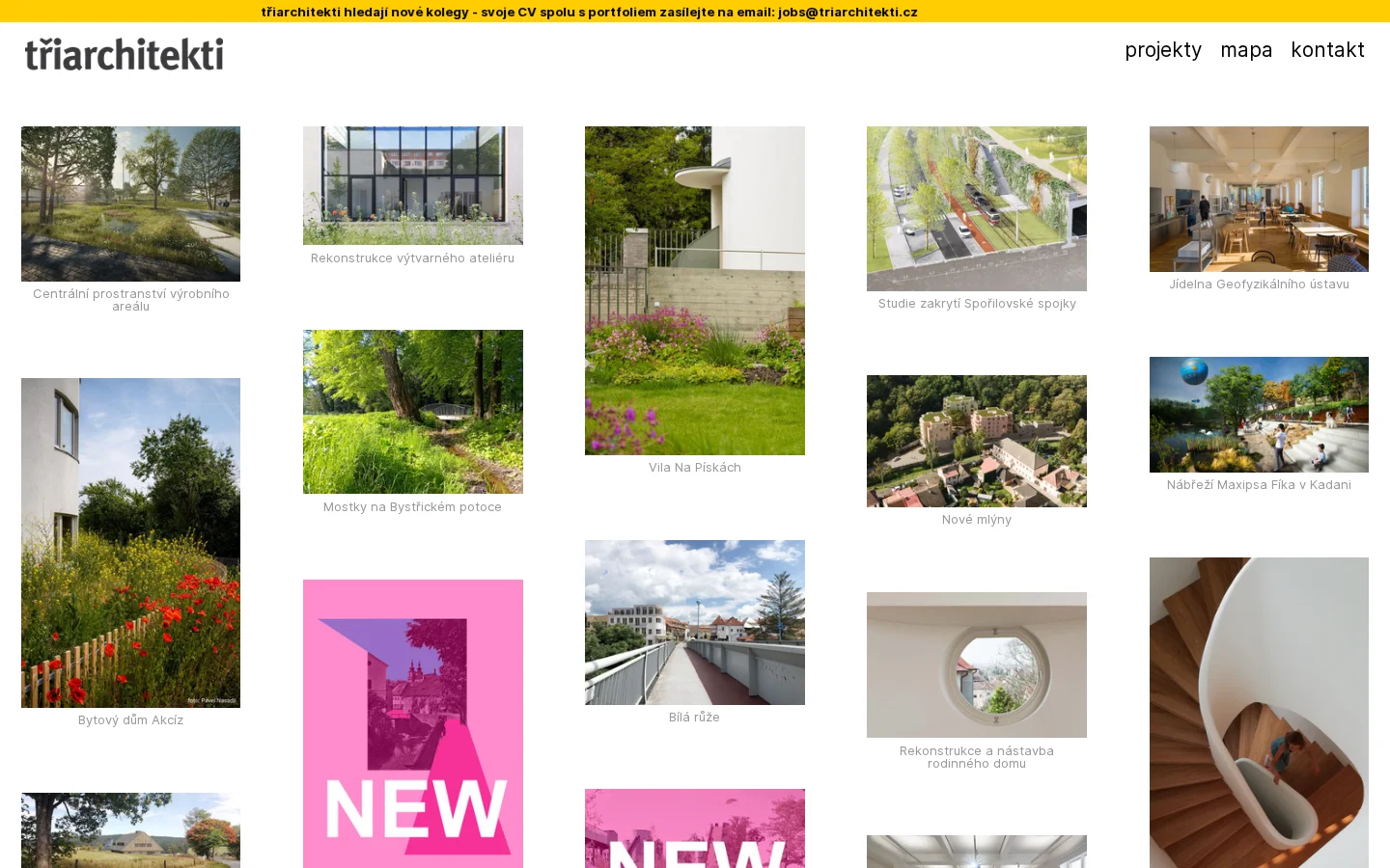 třiarchitekti website