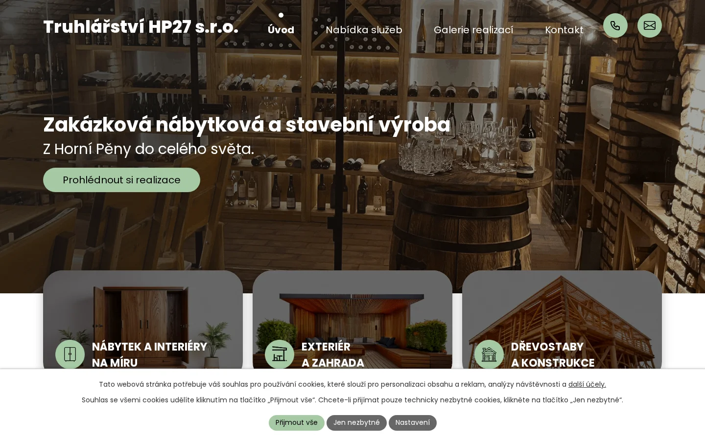 HP27, s.r.o. website
