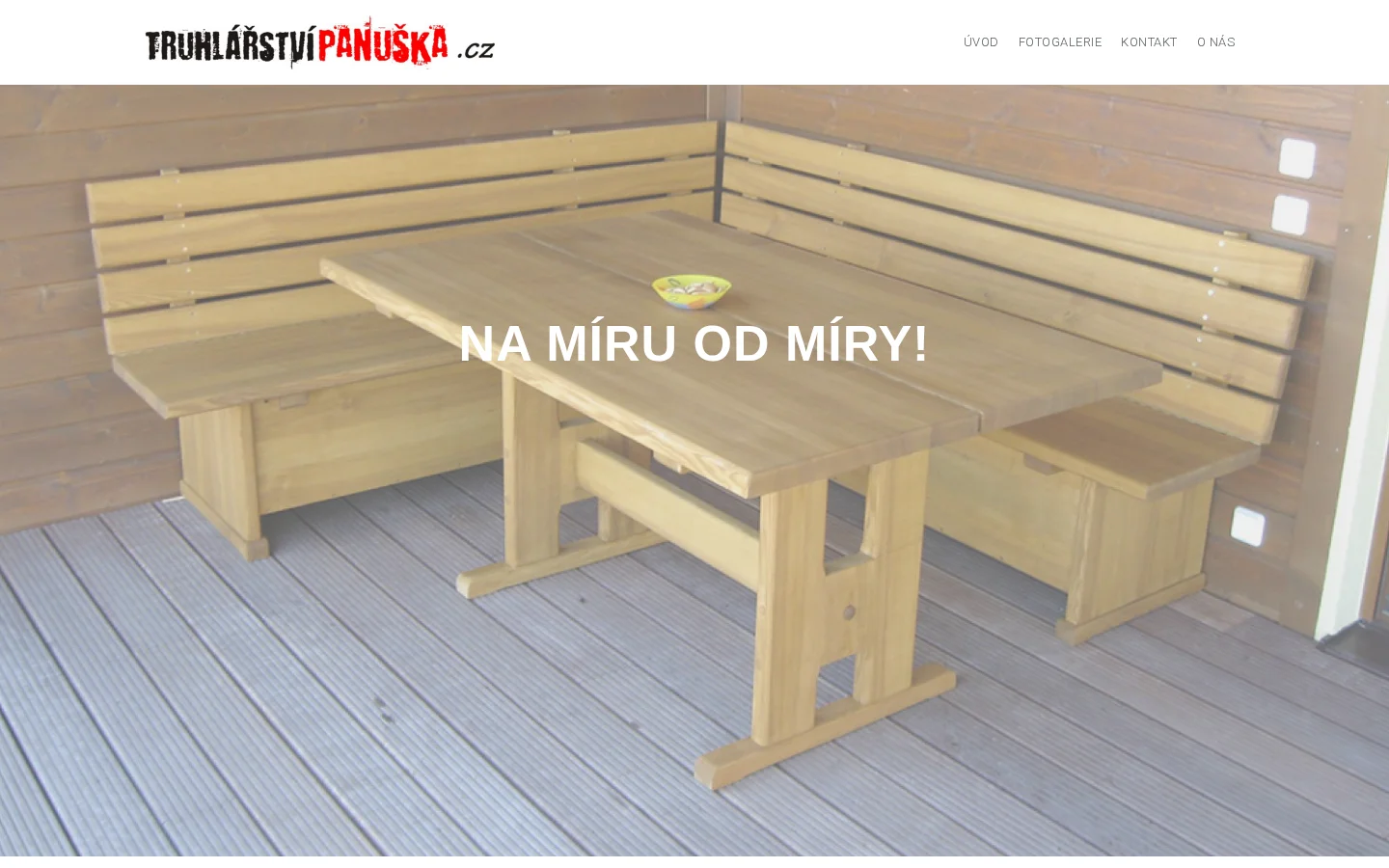 Truhlářství Panuška website