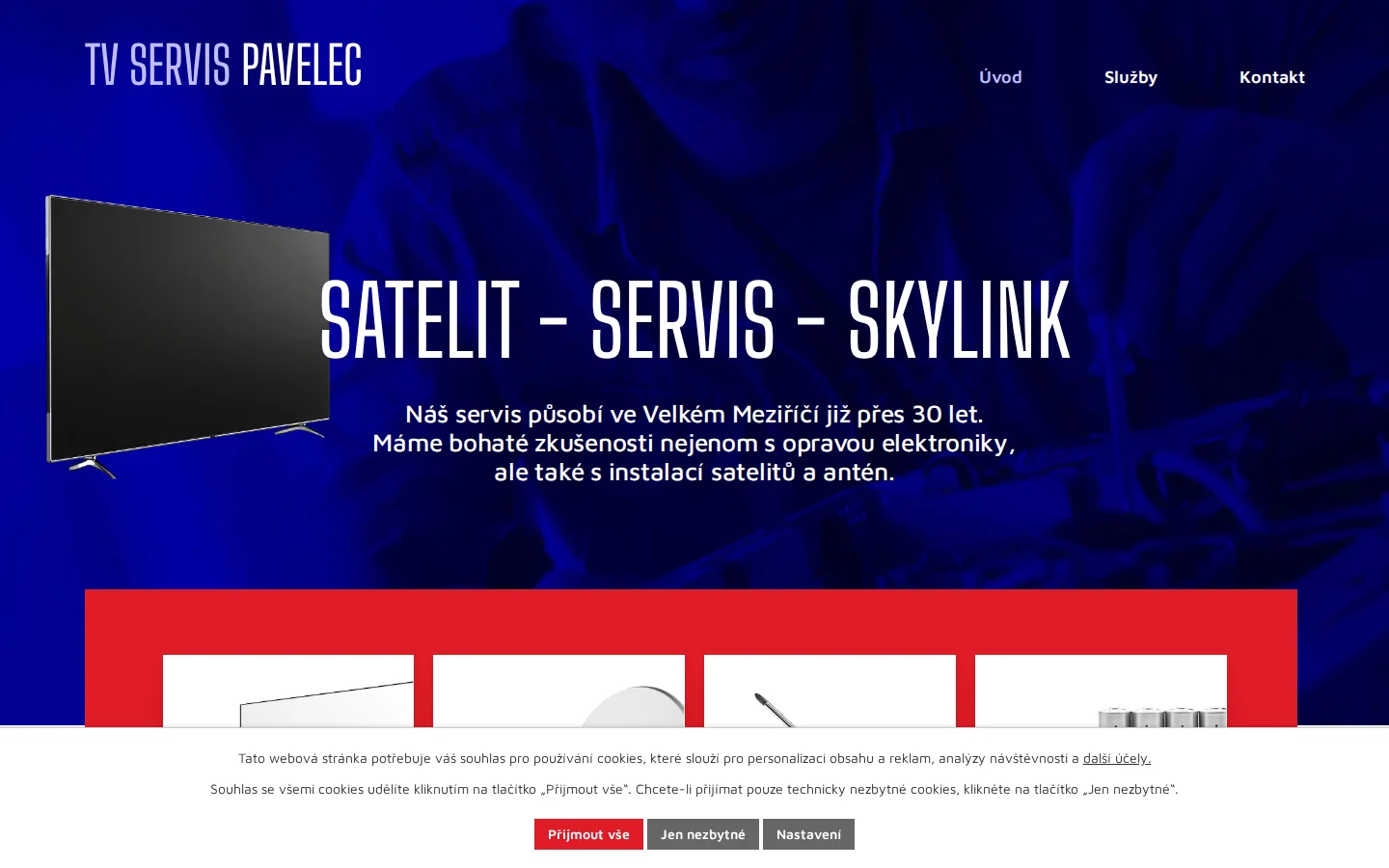 TV Servis Velké Meziříčí website