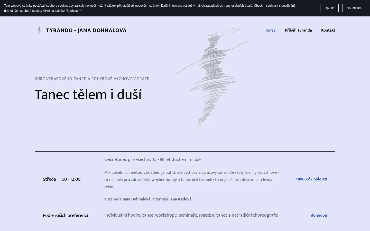 Studio pohybové výchovy Jarmily Kröschlové website