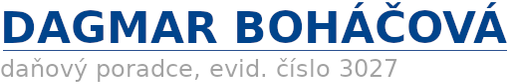 Daňový poradce ev. č. 3027 Dagmar Boháčová logo