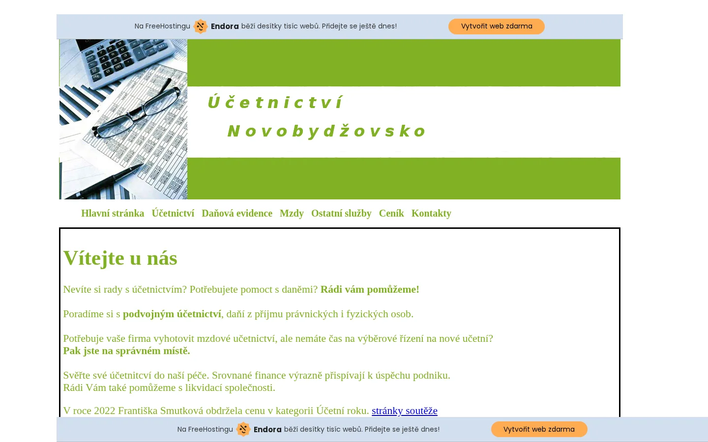 Účetnictví - Františka Smutková website