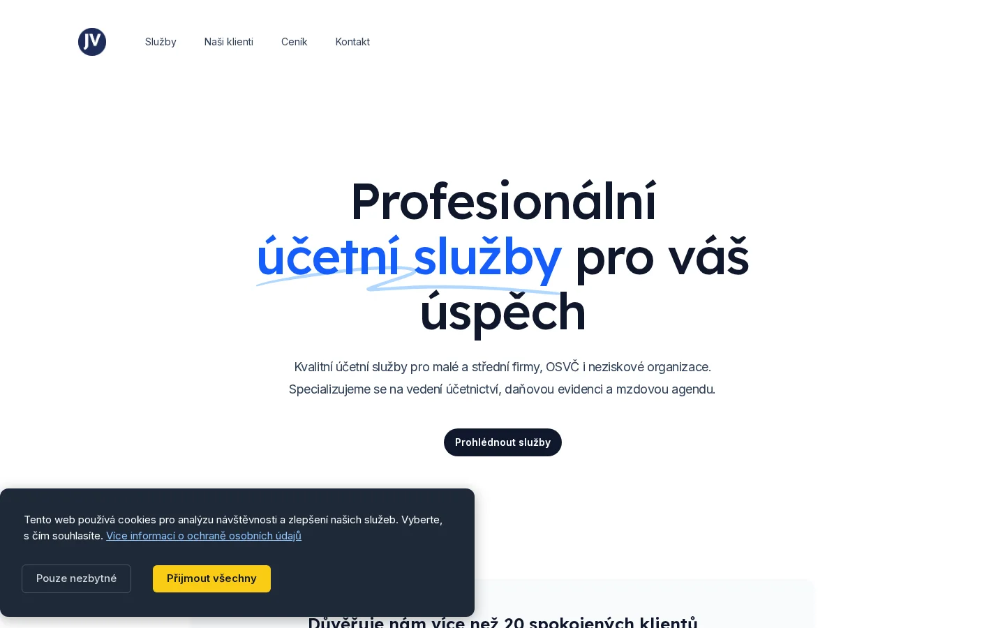 Účetnictví Jiří Vosátka website