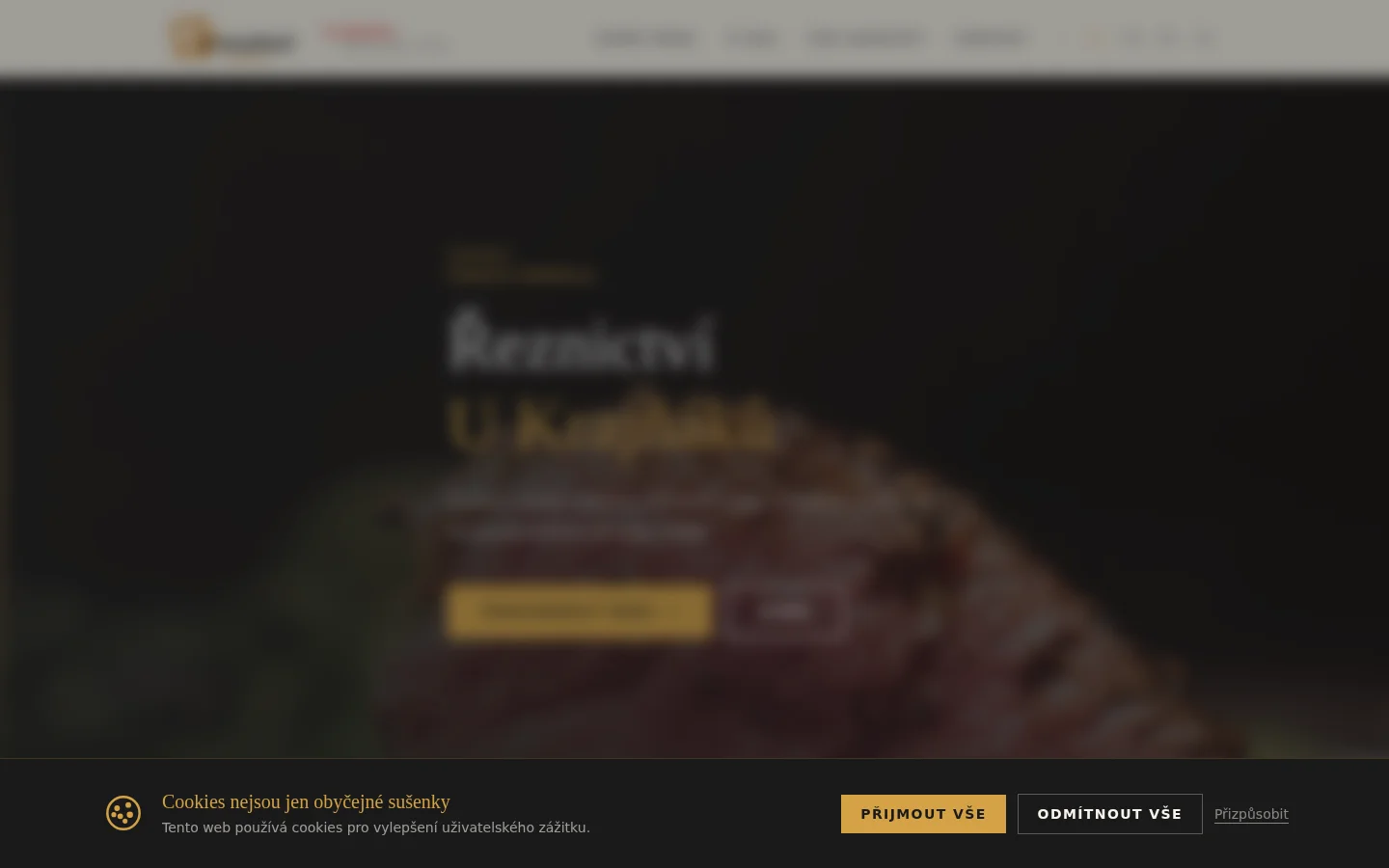 Řeznictví u Krajňáků website