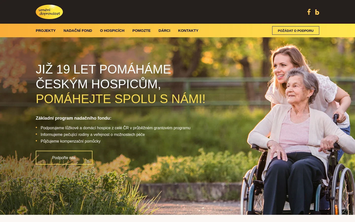 Nadační fond Umění doprovázet website