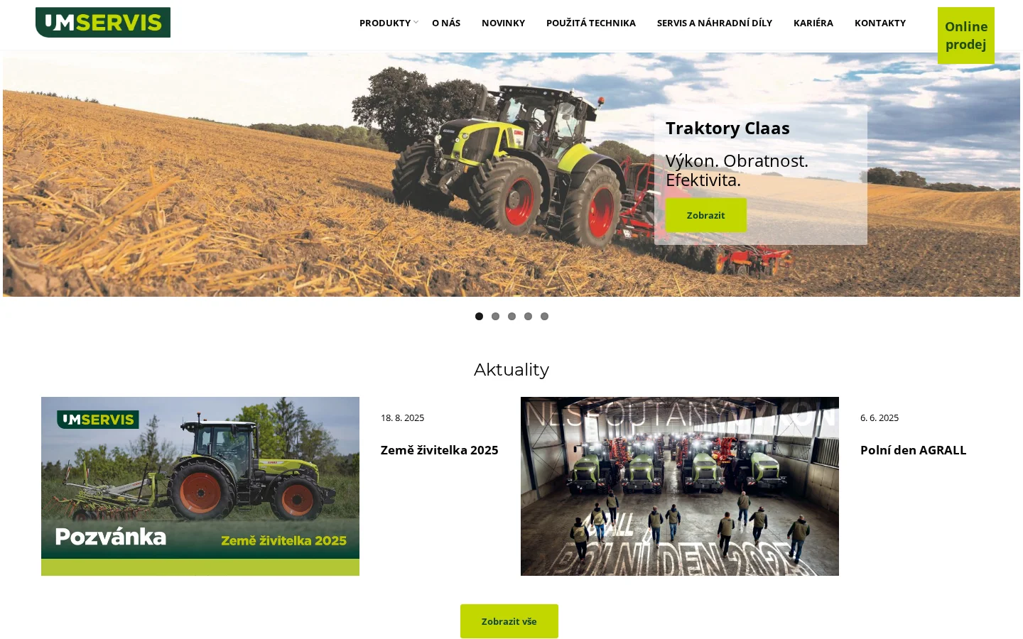 U + M Servis, s.r.o. website