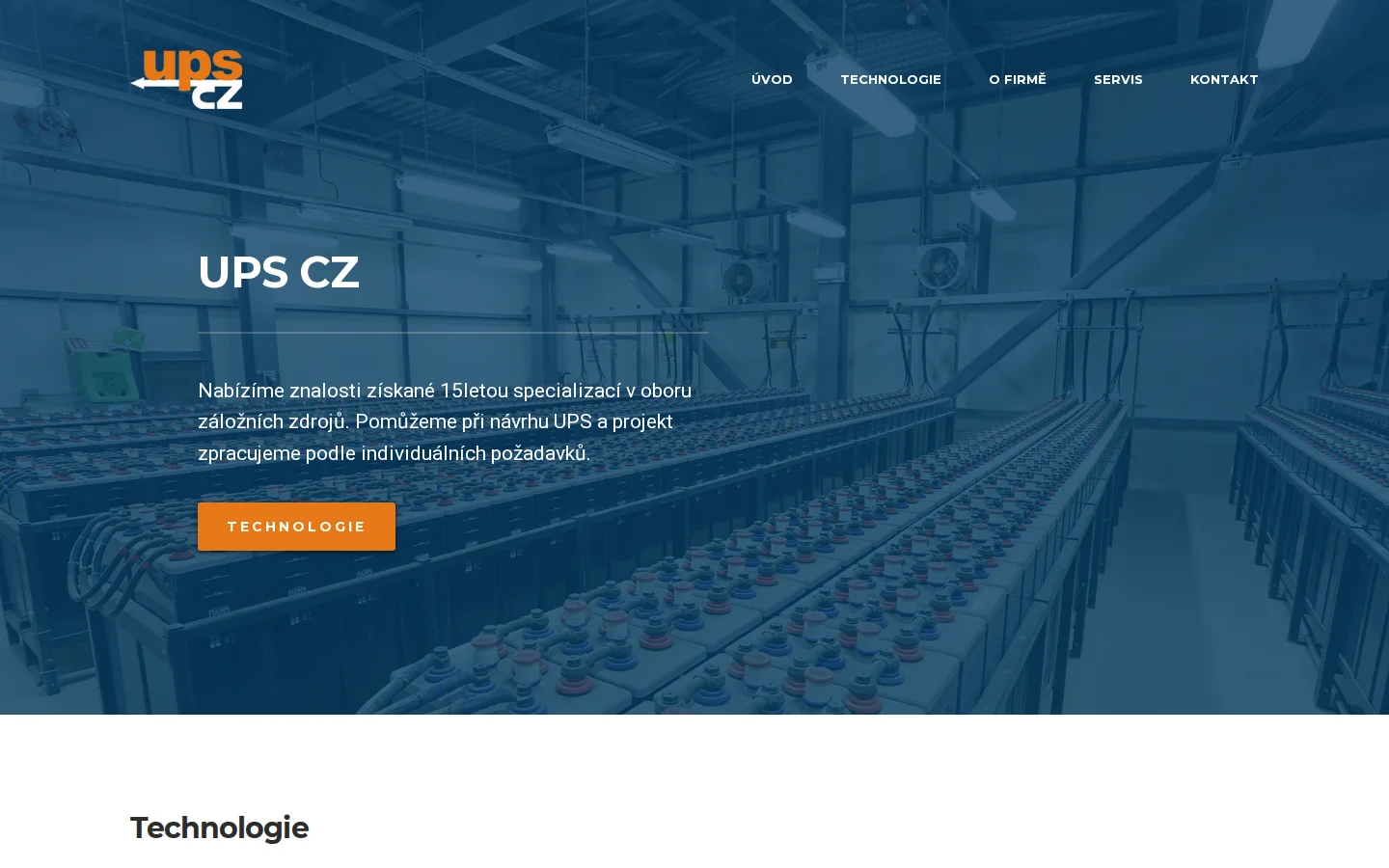 UPS CZ website