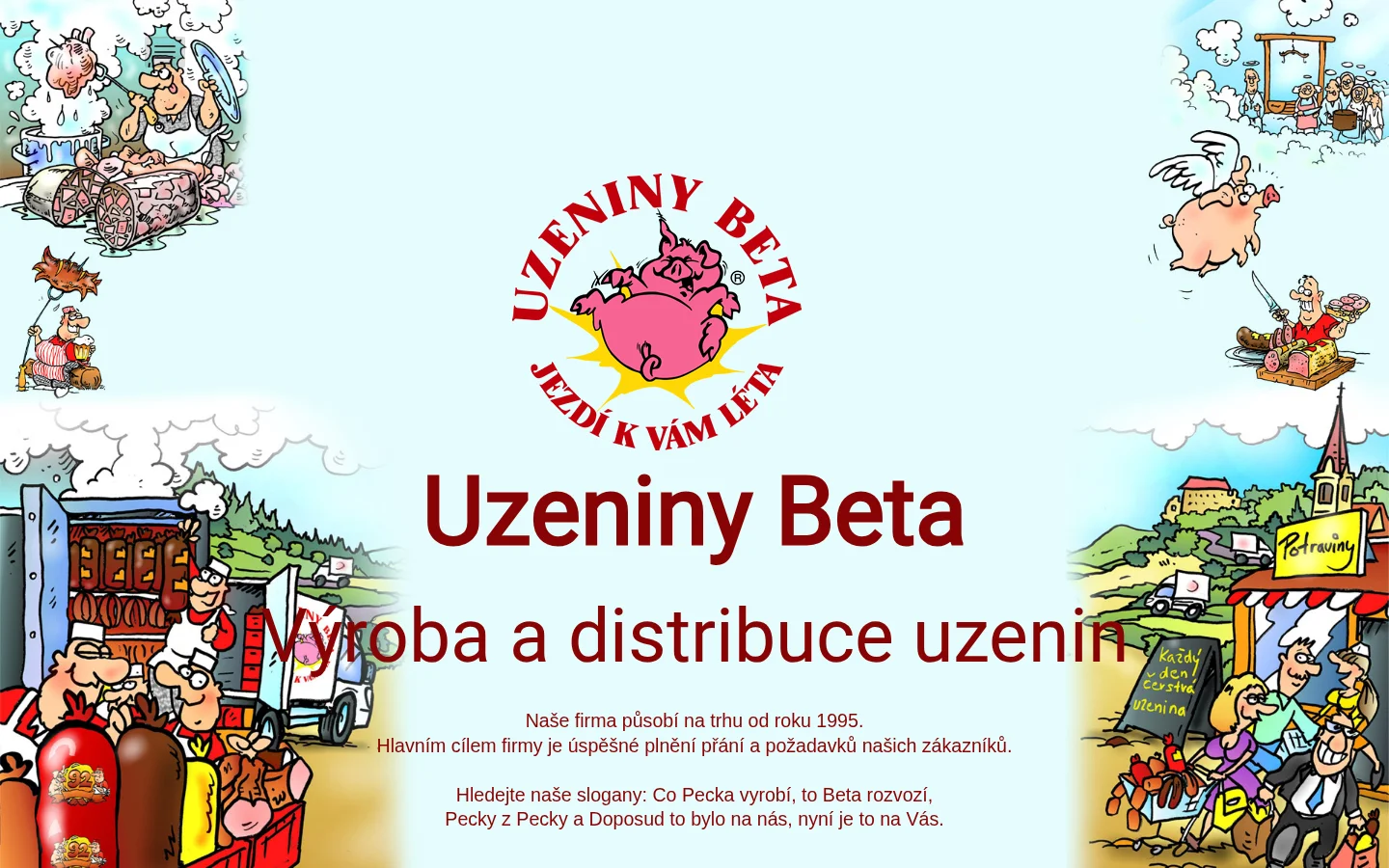 Uzeniny Beta website