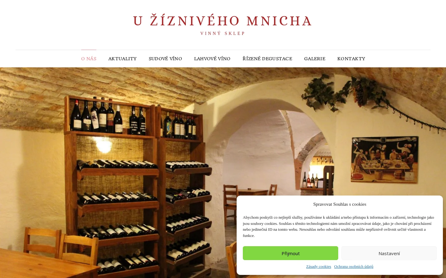 Vinný sklep U Žíznivého mnicha website