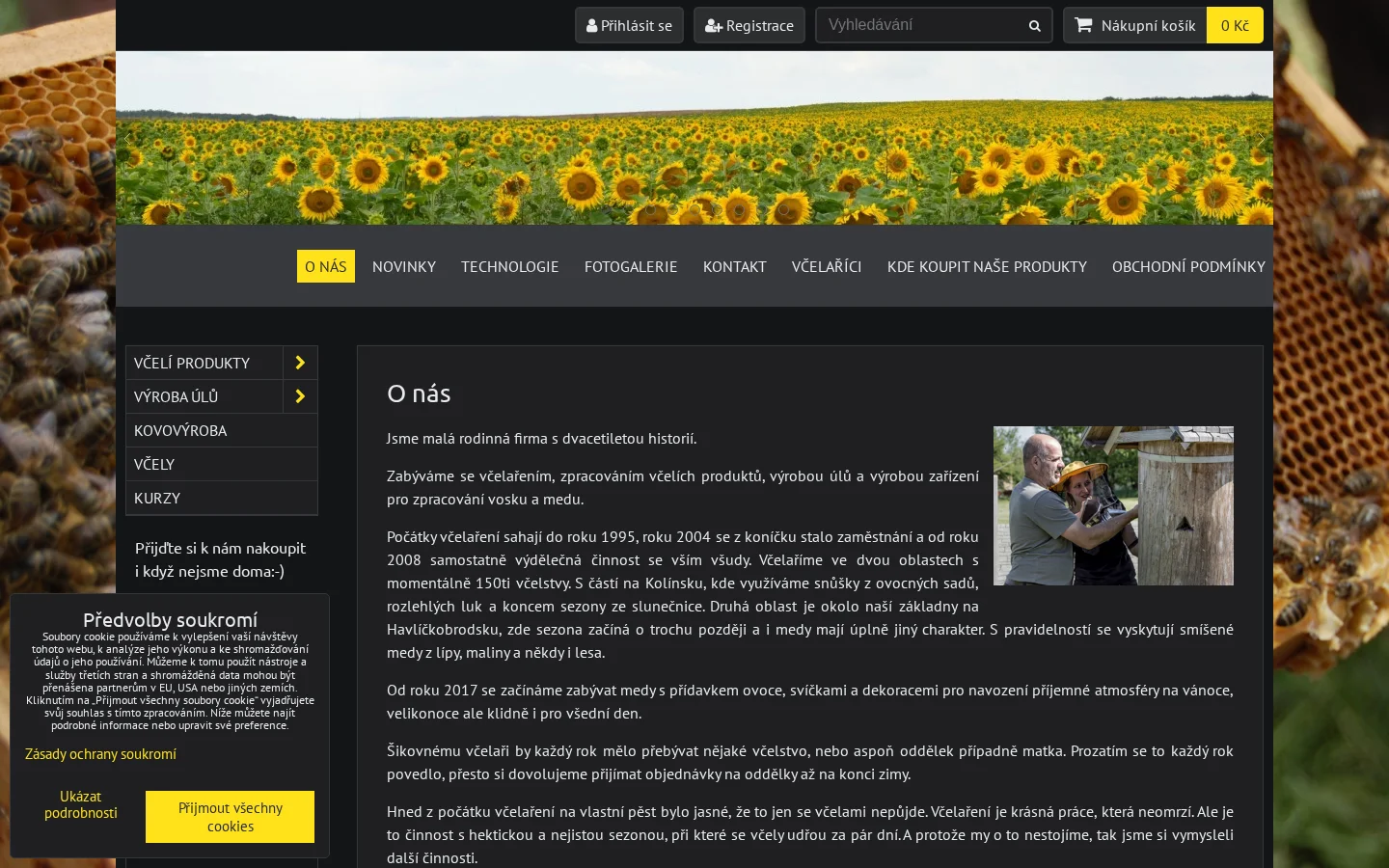 Včelařství Jašovi website