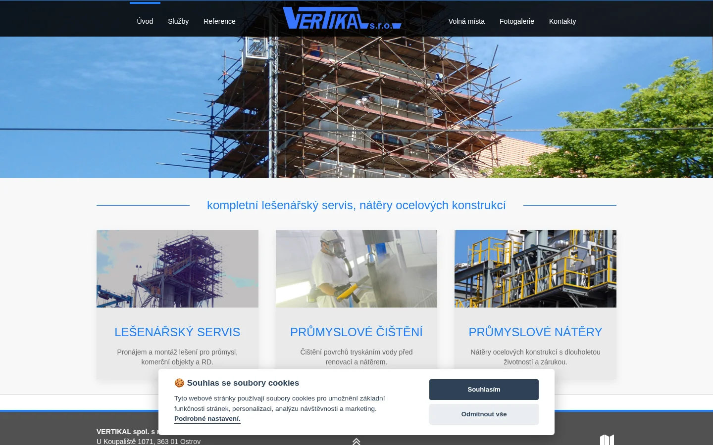 VERTIKAL, spol. s r.o. website
