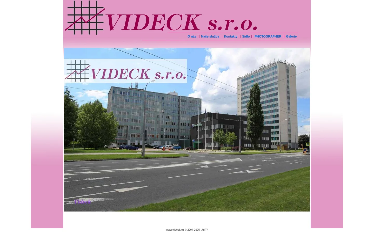 VIDECK s.r.o. website