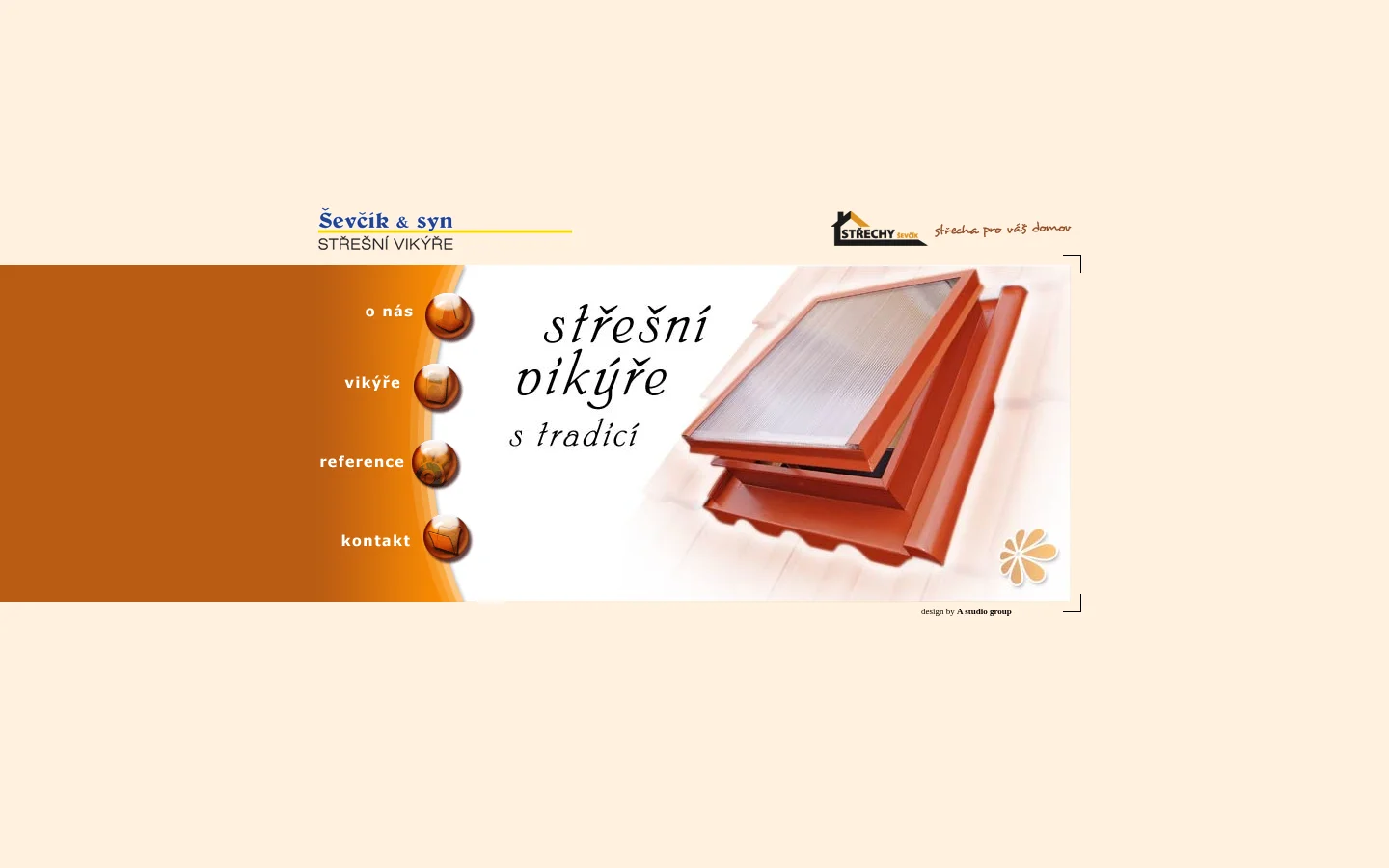 Ševčík a syn - Střešní vikýře website