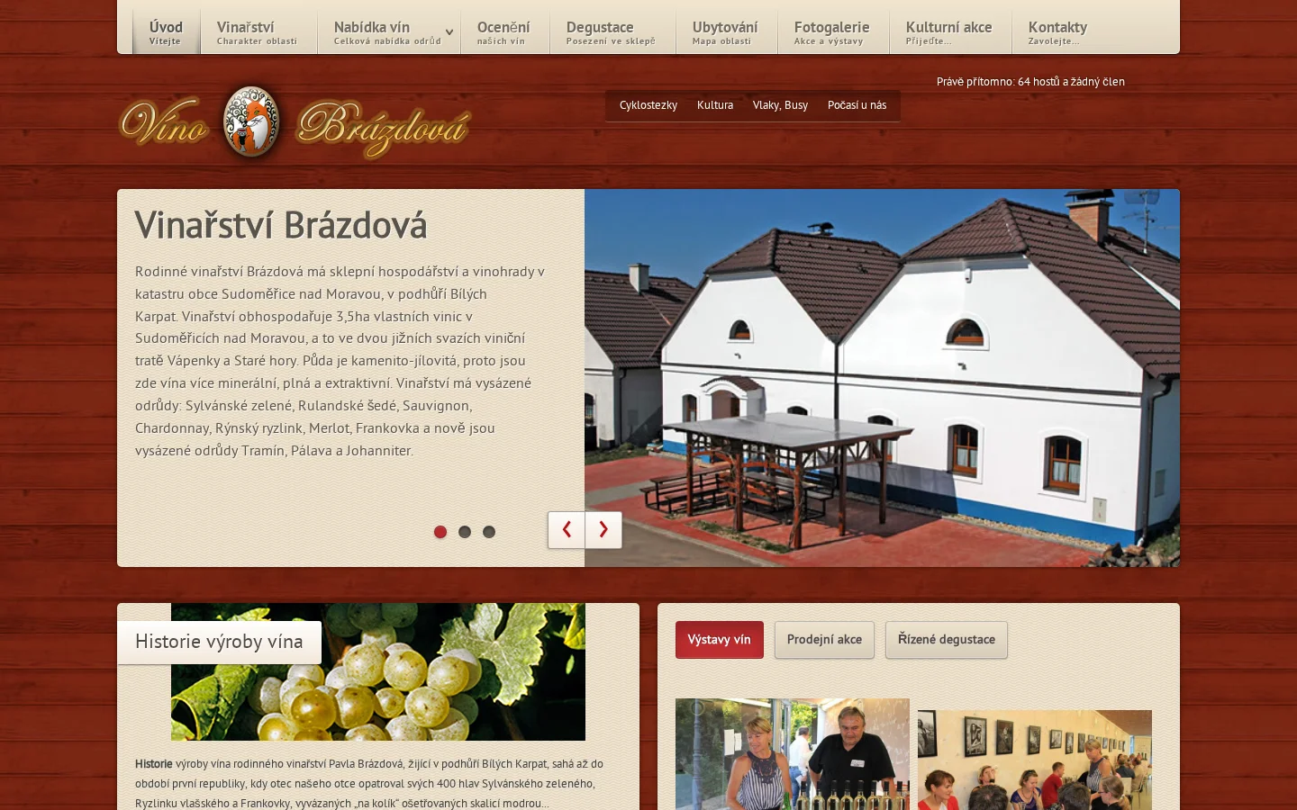 Víno Brázdová website