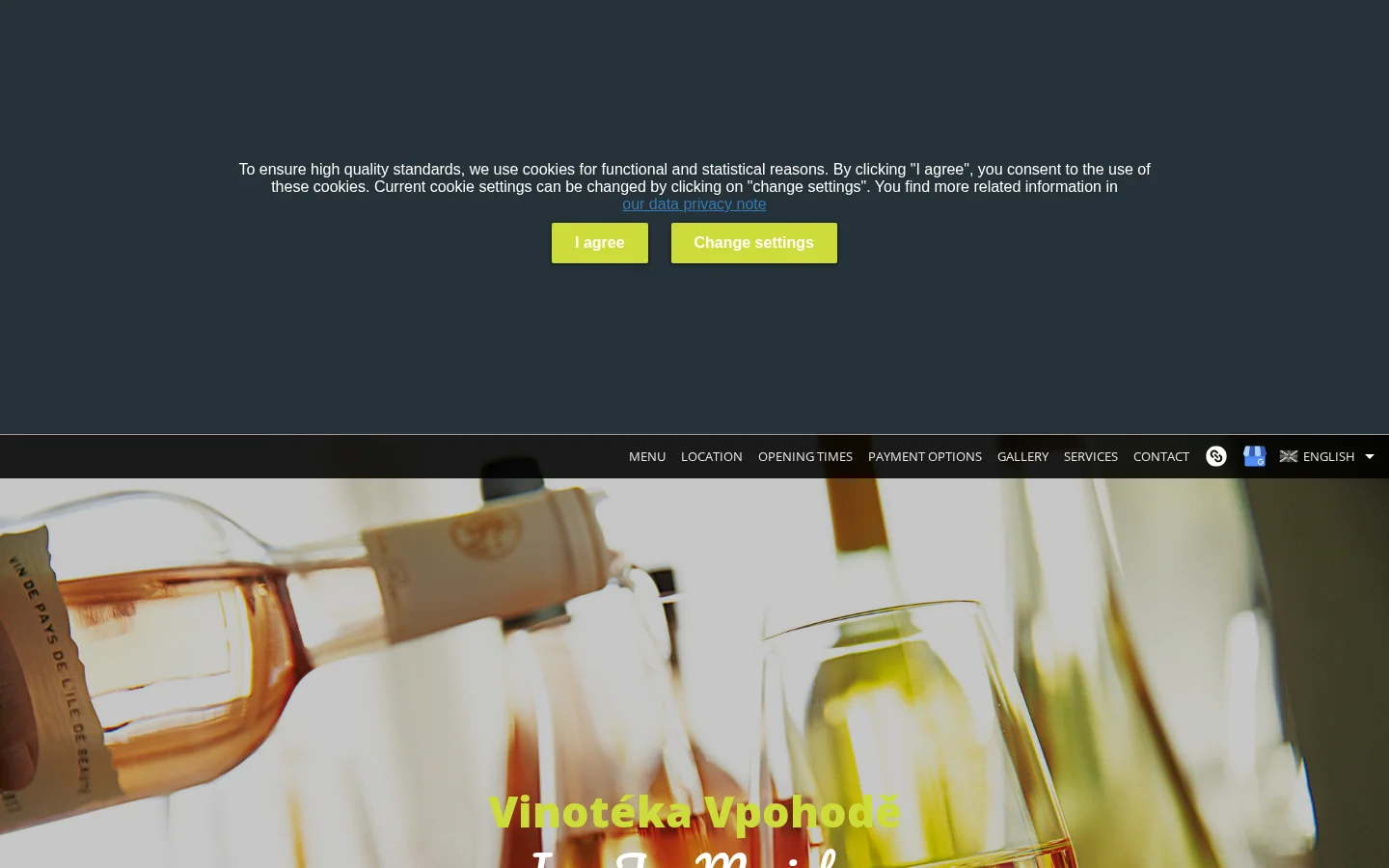 vinotéka vpohodě website