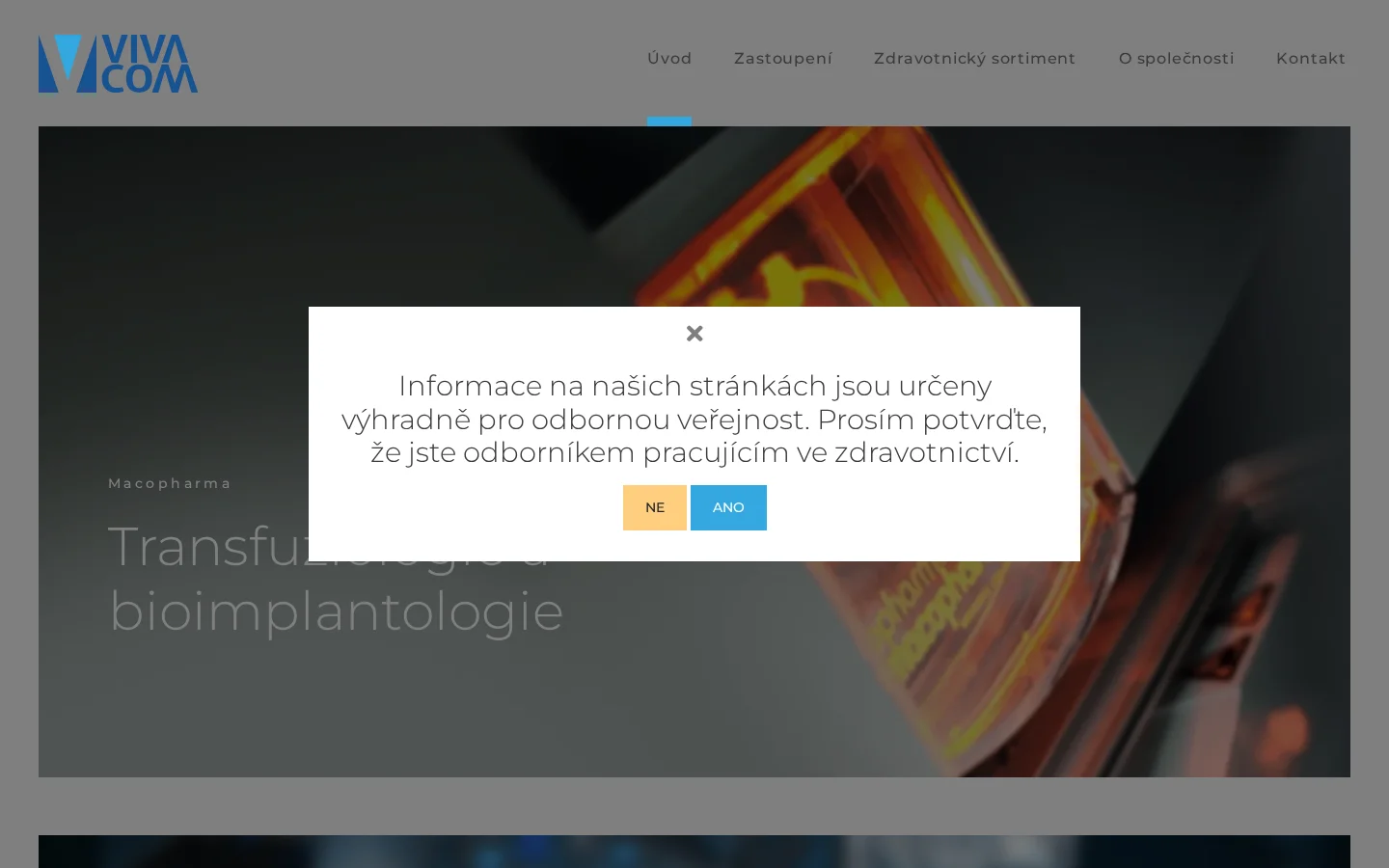 VIVACOM, s.r.o. website