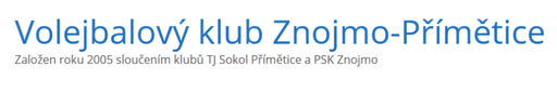 Volejbalový klub Znojmo - Přímětice logo