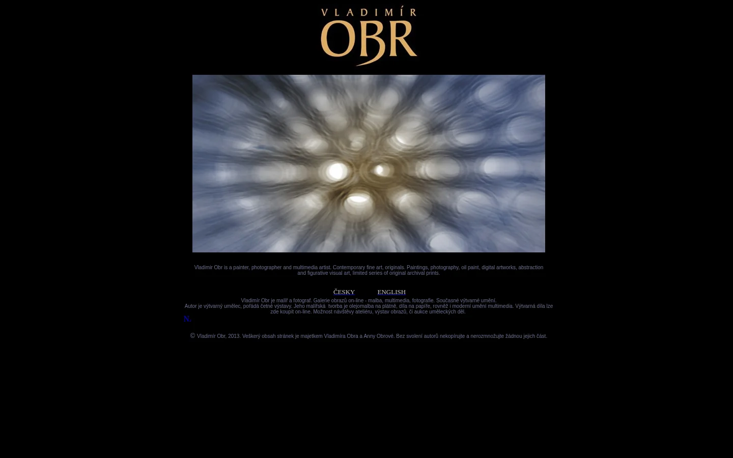 Vladimír Obr website