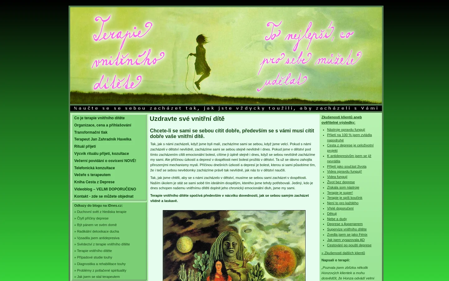 Terapie vnitřního dítěte website