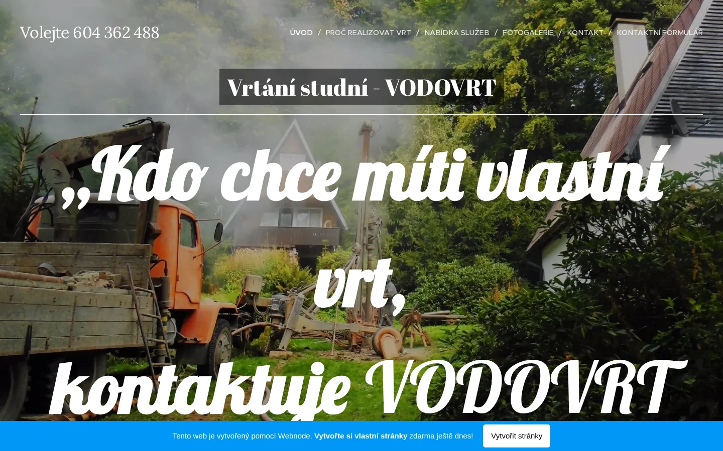 Bohuslav Janeček - VODOVRT website