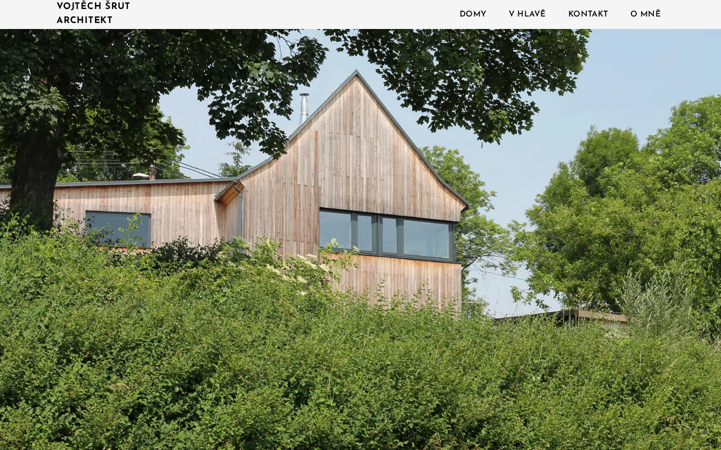 Vojtěch Šrut Architekt website