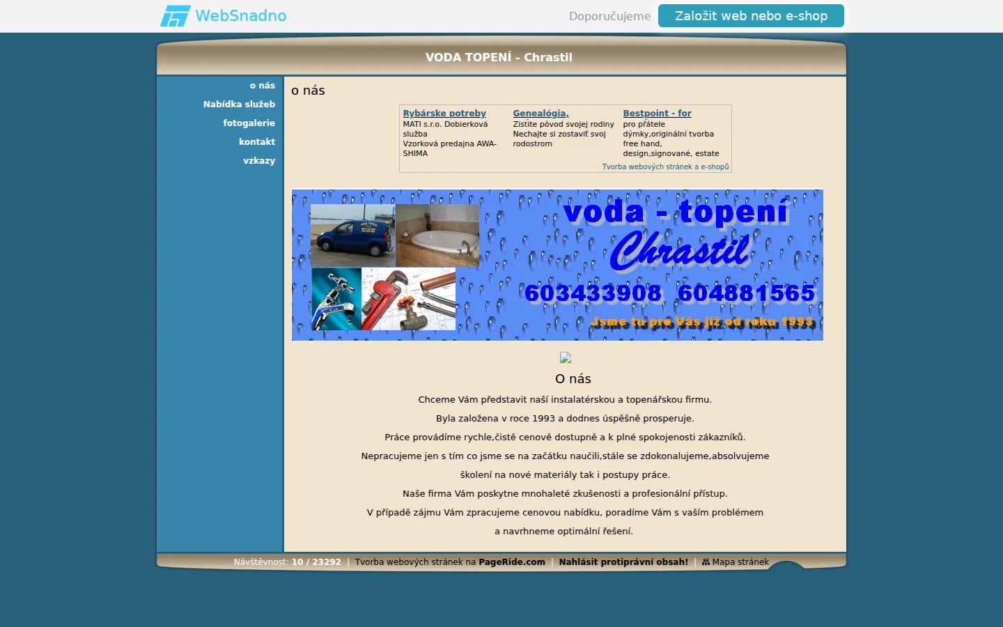 VODA TOPENÍ - Chrastil website