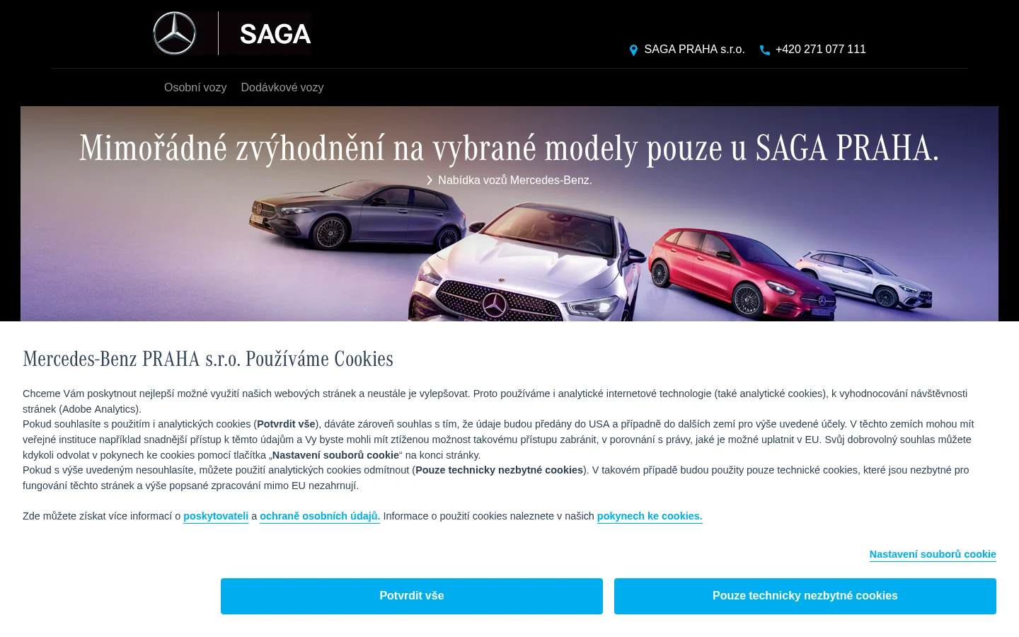 Mercedes-Benz Česká republika, s.r.o. website
